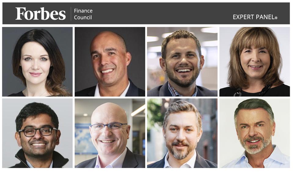 Photos of featured Forbes Finance Council members.